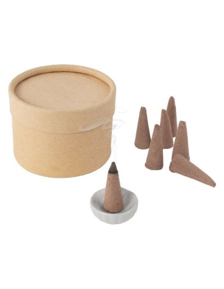 set incienso color marron