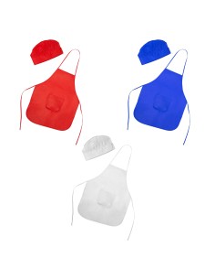 Delantal infantil con gorro no woven