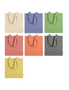 Bolsa en algodón organico color azul para personalizacion