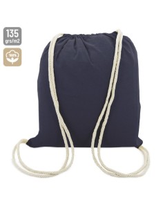 Mochila algodón color negro para personalizar