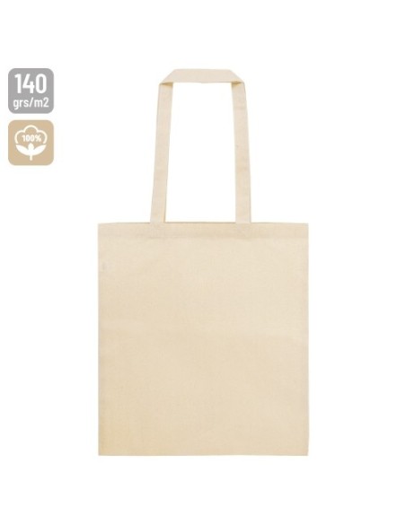Bolsa en algodón color nature para personalizar 140gr