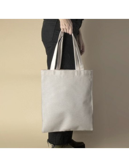 Bolsa en poliester tipo lino sublimacion