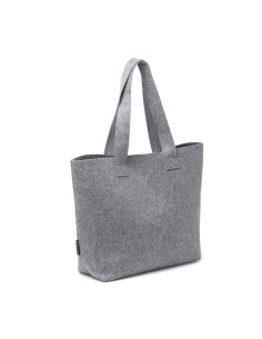 Bolsa fieltro gris oscuro económica personalizable