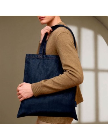 Bolsa imitacion vaquero oscuro personalizable