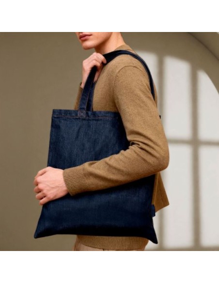 Bolsa imitacion vaquero oscuro personalizable