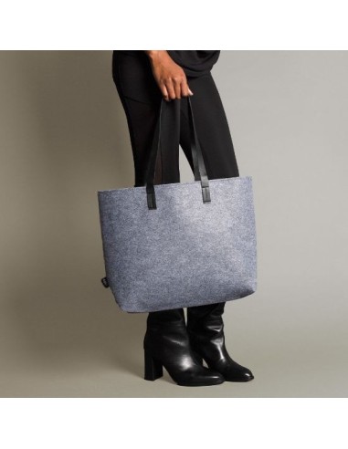 Bolsa Fieltro Marli Rpet asas de cuero