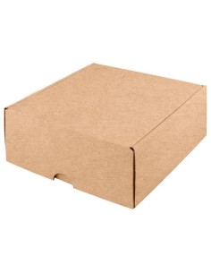 Caja automontable mediana 25,5 X 24,5 X 10,5cm para packs de regalo