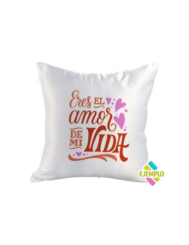 Funda de cojin 40x40cm saten brillo sublimacion