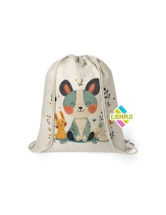 Saco mochila para sublimar poliéster nature 2