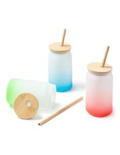 Vaso de cristal degradado sublimable