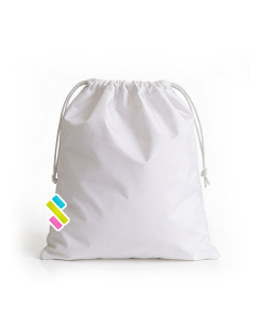 Saco ajustable blanco mediano sublimacion 35x20cm aprox