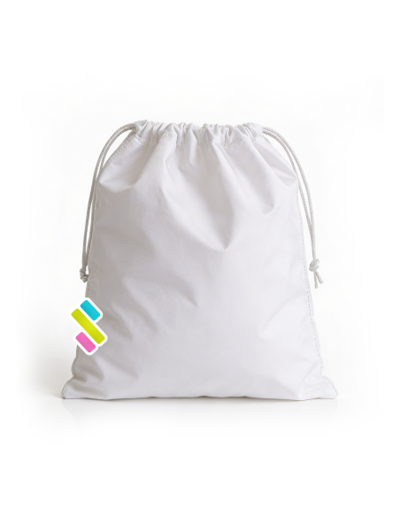 Saco ajustable blanco mediano sublimacion 35x20cm aprox