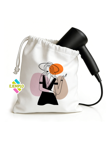 Saco ajustable blanco grande sublimacion 47x35cm aprox
