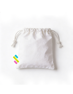 Saco ajustable blanco pequeño sublimacion 22x14cm aprox