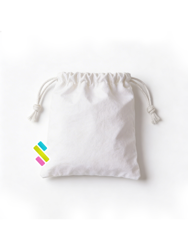 Saco ajustable blanco pequeño sublimacion 22x14cm aprox