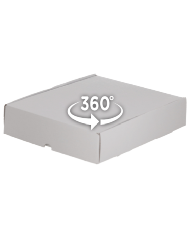 caja automontable blanca plana 21 x 5 x 25 cm