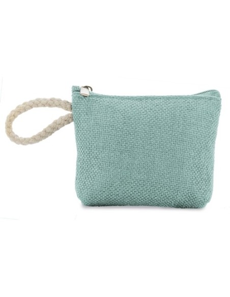 Monedero barato yute personalizable con vinilo textil