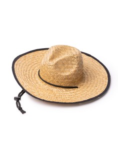 Sombrero de paja filo negro