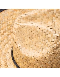 Sombrero de paja filo negro 2