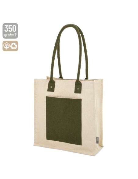 Bolsa algodon canva bolsillo