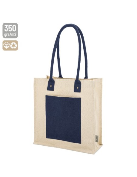 Bolsa algodon canva bolsillo