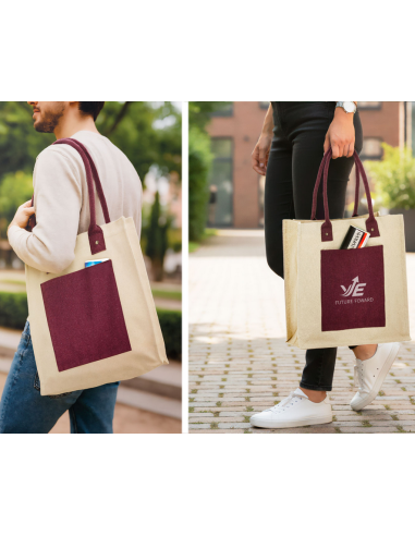 Bolsa algodon canva bolsillo