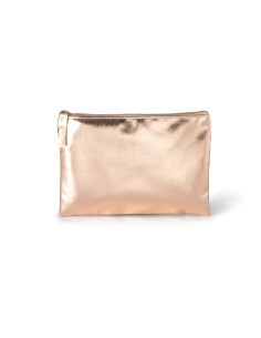 Neceser grande 21 x 15 x cm metalizado oro rosa