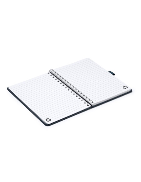 Libreta negra en poliester