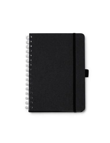 Libreta negra en poliester