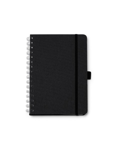 Libreta negra en poliester
