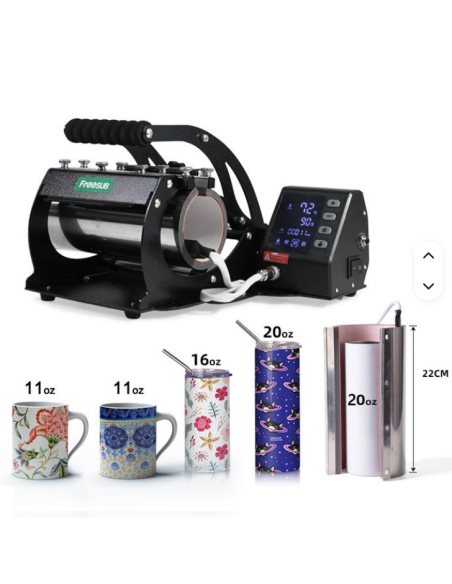 Plancha de tazas y botellas Freesub PD-220