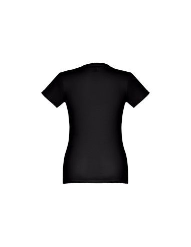 Camiseta color negro Ankara mujer 190gr