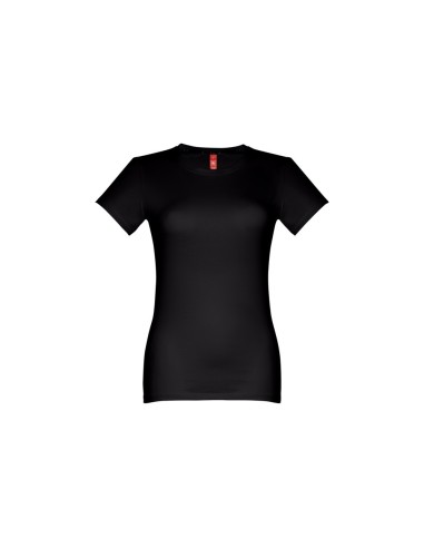 Camiseta color negro Ankara mujer 190gr