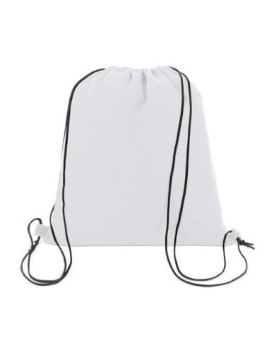 Saco mochila poliester 210 cordon negro