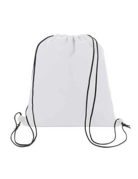 Saco mochila poliester 210 cordon negro
