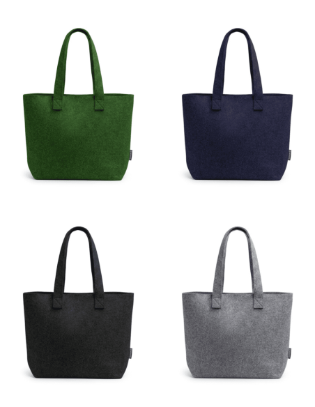 Bolsa de fieltro RPET personalizable | Económica