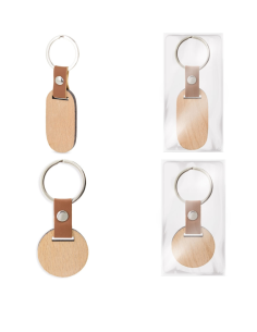 Llavero de madera personalizable con laser