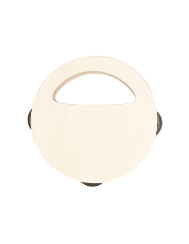 Pandereta infantil de madera 12 cm para personalizar