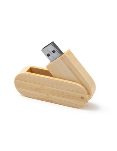 Memoria USB bambú 16 GB para grabado láser