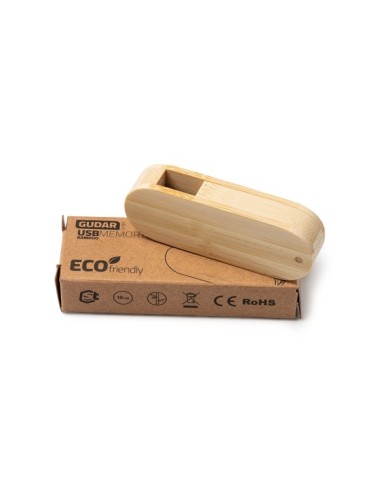 Memoria USB bambú 16 GB para grabado láser