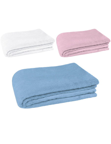 Manta coralina poliester bebe azul personalizable