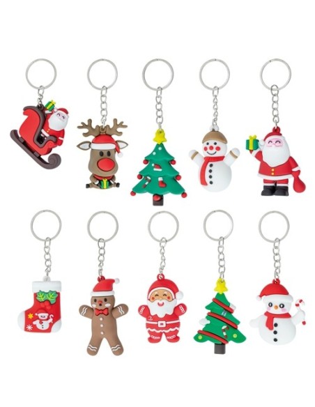 Llaveros Navideños 3D | Set de 10 Modelos