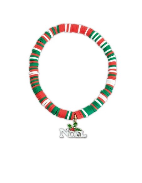 Set de 10 pulseras navidadeñas