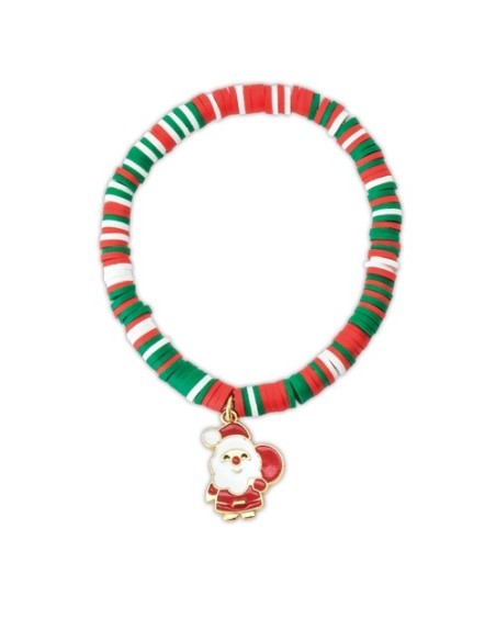 Set de 10 pulseras navidadeñas