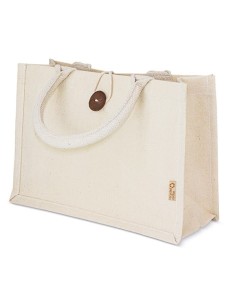 Bolsa algodón reciclado 300 g/m² con botón | Sublirama 2