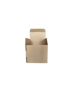 Caja individual con ventana carton kraft tazas 11oz 2
